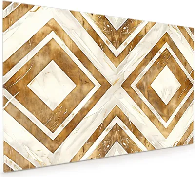 Produktbild von Küchenrückwand Spritzschutz Glas mit Motiv Geometrisches Muster 40 x 40 cm