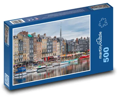 Obrázok produktu pre Puzzle 500 Malebný prístav v Honfleuri - martinpuzzle