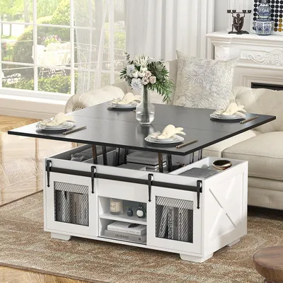 Produktbild von VOWNER höhenverstellbarer Couchtisch, 3-in-1-Multifunktions-Wohnzimmertisch