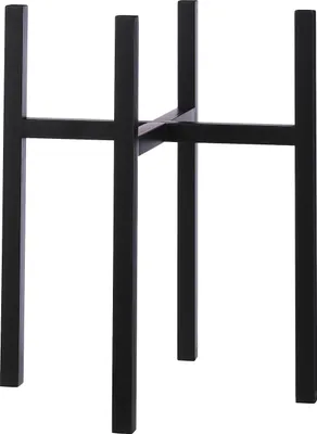 Image de Mica Decorations Ascot Support pour plantes XL - L42 x l42 x H50 cm - Métal - Noir