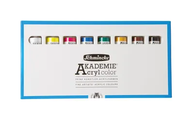 Obrázok produktu pre Schmincke Akademie Acrylcolor 8 x 20 ml, jemné farby pre umelcov