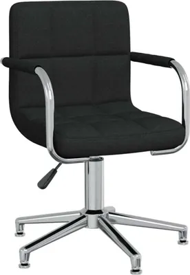Produktbild von Esszimmerstuhl Drehbar Schwarz Stoff