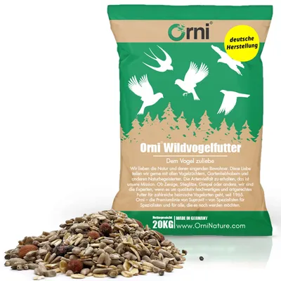 Produktbild von Orni Wildvogelfutter schalenlos PREMIUM Streufutter 20kg