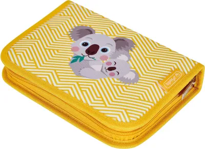Produktbild von Herlitz 50038244, Weiches Federmäppchen, Polyester, Gelb, Abbildung, Reißverschluss, Kind