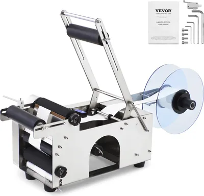 Zdjęcie produktu dla Mophorn Mt-50, etykieciarka Półautomatyczna etykieciarka do okrągłych butelek