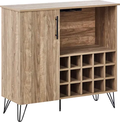 Produktbild von BELIANI Weinschrank Braun Spanplatte Weinregal Sideboard Aufbewahrung Esszimmer Wohnzimmer Möbel
