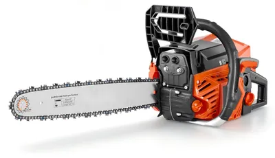 Produktbild von Benzin-Kettensäge - Motorkettensäge - 52 cm³ - 45,7 cm Schwertlänge - 2 kW - 2-Takt-Motor - 11.500 U/min - Rutschfester Griff