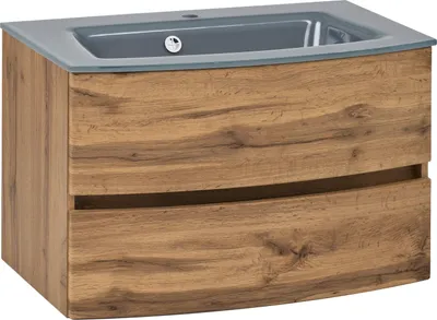 Produktbild von Waschtischkombination - Wotan Eiche Nachbildung - B 80 cm - mit 2 Schubladen