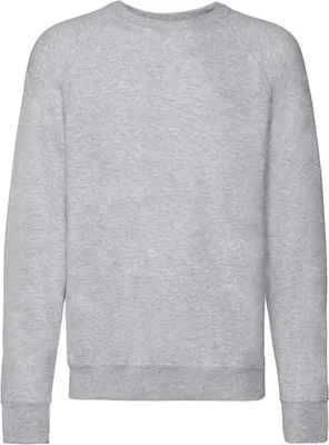 Produktbild von Fruit of the Loom - Pullover für Herren Raglanärmel FK3269 (L) (Grau meliert)
