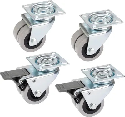 Produktbild von Set von Strandkorbrollen mit Doppelrollen 50 mm