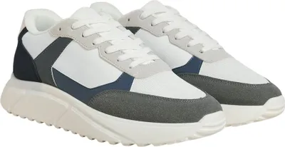 Image de Jack And Jones - Baskets "Aspire Runner" pour hommes FS11531 (47 EU) (Castle Rock White/Castle Rock White/Marine Blue/Marine Blue)