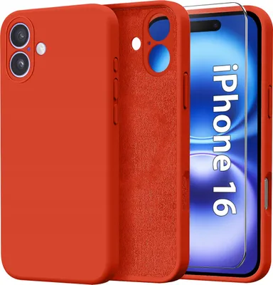 Immagine prodotto di Custodia per Apple iPhone 16 CASE Silicone ELASTICO + Vetro PROTETTIVO 9H