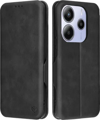 Produktbild von Techsuit Safe+ Book Wallet Klapphülle für Xiaomi Redmi Note 14 - Schwarz