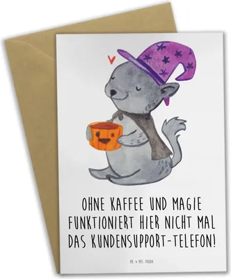 Produktbild von Mr. & Mrs. Panda babykarte Kundensupport Magie - Weiß - Geschenk, Grußkarten, Beruf, weihnachtskarten, einladungskarten, Berufsleben, hochzeitskarten, Berufsprodukte