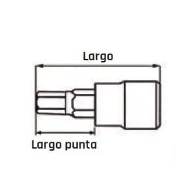 Zdjęcie produktu dla Tengtools 117450502 Nasadka Sześciokątna 1/2" Z Długą Końcówką 10 Mm M122510-C