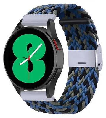 Produktbild von By Qubix passend für Huawei Watch 5 - 42 mm - Braided nylon Armband - Camouflage