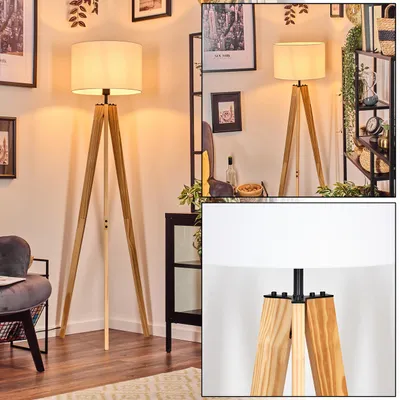 Produktbild von Tubione Stehlampe aus Holz/Metall im skandinavischen Design