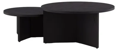 Image de Saltö table basse ensemble de 2 noir.