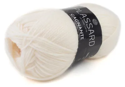 Imagen del producto de Hilo para tejer "Gagnante", color crema - Plassard