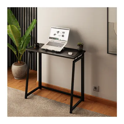 Zdjęcie produktu dla MARK ADLER Leader 1.5 | Przemysłowy stół składany Składane biurko Oszczędzający miejsce stół | 80 x 40 cm | Stalowa konstrukcja | Domowe biuro | Czarny