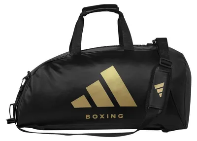Produktbild von Adidas Boxing 2-in-1 Sporttas - Polyurethan- Schwarz/Gold - M