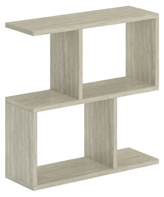 Image de Table basse Table de salon en Panneau Mélaminé Travertin 60 x 60 x 20 cm Charge 20 kg