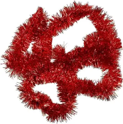 Produktbild von HAAC Girlande Tanne Lametten Länge 2 Meter Farbe rot für Weihnacht Weihnachten