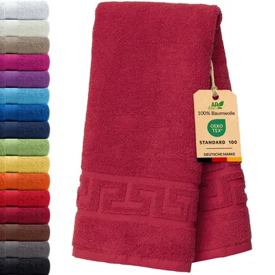 Produktbild von AR Line ARIZONA Handtuch-Serie – 700 g/m² Frottier in 9 Größen verfügbar, Größe: Duschvorleger 50x70 cm, Farbe: Burgund