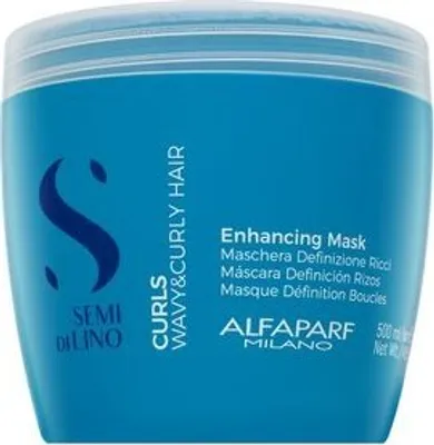 Produktbild von Alfaparf Milano Semi Di Lino Curls Enhancing Mask pflegende Haarmaske Für den Glanz lockiger und krauser Haare 500 ml