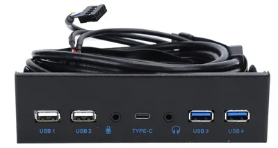 Zdjęcie produktu dla Interfejs audio HD z 2 portami USB 3.0 i 2 portami USB 2.0 do komputera