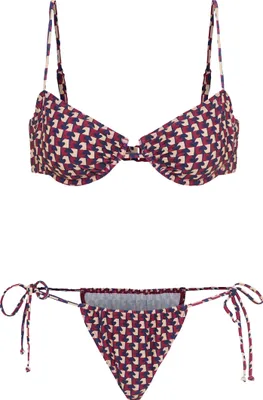Produktbild von LSCN by Lascana Bügel-Bikini bordeaux bedruckt Größe 38 Cup C