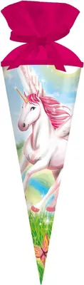 Produktbild von Goldbuch Schultüte rund Einhorn Einhorn Karton lackiert Filz 50cm