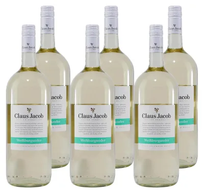 Produktbild von Claus Jacob Weißburgunder -trocken- (6 x 1,5L)