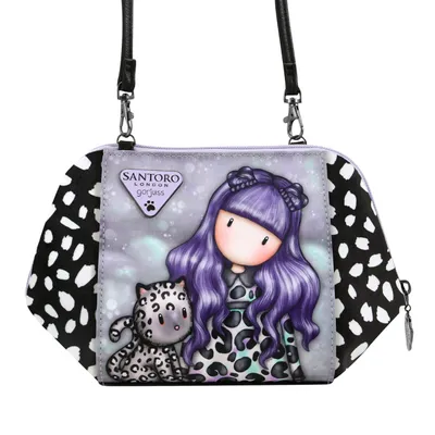 Produktbild von Umhängetasche Gorjuss Smitten kitten Schwarz Weiß (26 x 15,5 x 9,5 cm)