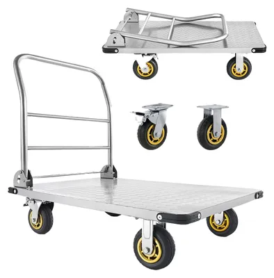 Zdjęcie produktu dla Wózek Platformowy Składany Vevor 907 Kg Mocny Wózek Transportowy 900X600 Mm