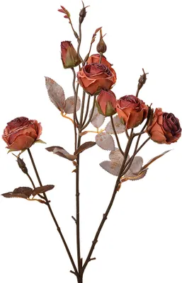 Image de Clayre & Eef Fleur artificielle 73 cm orange plastique