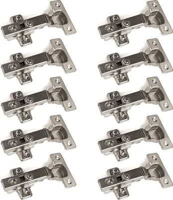Produktbild von 10 x Topfband Topfbänder T45 Eckanschlag mit Dämpfer + Kreuzplatte Scharnier Scharniere Topfscharniere (Einzeln und als 6er, 10er, 20er oder 30er Set erhältlich!)