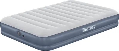 Obrázek produktu pro Dvoulůžková nafukovací postel Bestway TriTech s mobilní elektrickou pumpou na baterie 203 x 152 x 36 cm