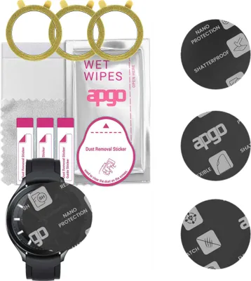 Produktbild von apgo 3 Stück Schutzglas, Matt, kompatibel mit Xiaomi Watch 2 Pro Smartwatch, Hybrid 8H, Ersatz für Hartglas, Displayschutzglas, Bildschirmschutz, Displayschutz, kratzfest