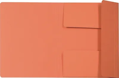 Produktbild von Einschlagmappe A4 Karton 250g/qm orange Packung mit 25 Stück