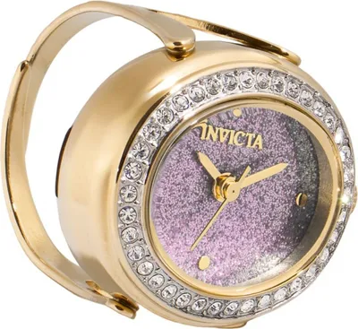 Zdjęcie produktu dla Invicta Mini Ring 49600 Zegarek damski - Mechanizm kwarcowy - Stal nierdzewna z Różową Tarcza - 24 mm