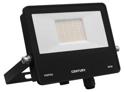 Immagine prodotto di Faretto LED CENTURY PORTEO nero 40 W 3000/4000/6500 K IP65