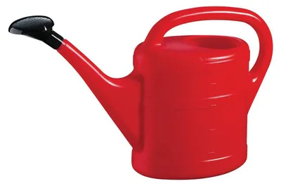 Immagine prodotto di Annaffiatoio Geli in plastica rossa capacità 5 litri con soffione