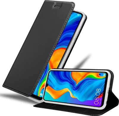 Produktbild von Cadorabo Handyhülle für Huawei P30 LITE Schutz Hülle in Schwarz Cover Etui Book Case Booklet