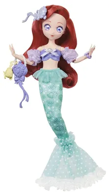 Produktbild von Disney Princess Disney Arielle Prinzessinnen-Manga-Puppe zum Sammeln mit Zubehör, beweglich, Sammelfigur, Modepuppe, Weiblich, 6 Jahr(e), Junge/Mädchen, 230 mm, Mehrfarbig