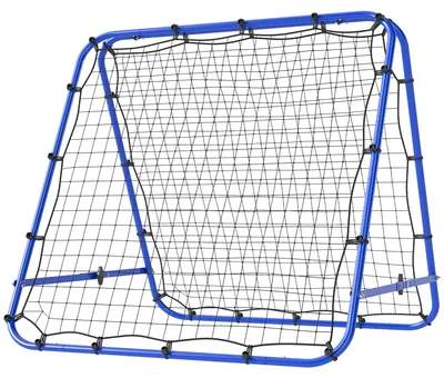 Obrázok produktu pre HOMCOM – Odrazová stena na futbal, vrátacia sieť, dvojstranná, oceľová konštrukcia