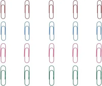 Produktbild von Famanu Paperclips große, bunte Clips - Dokumente organisieren - 10 cm - assortiert