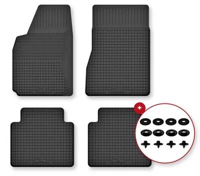 Immagine prodotto di Tappetini gomma vasca per Chrysler Sebring I 1995-2001 Set 4 pezzi con clip