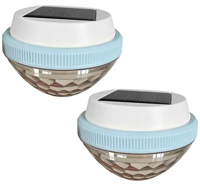 Produktbild von 2 Solarbetriebene Poollichter – Schwimmende LED mit 7 Farbwechseln, IP65 Wasserdicht, Für Pool, Teich oder Brunnen