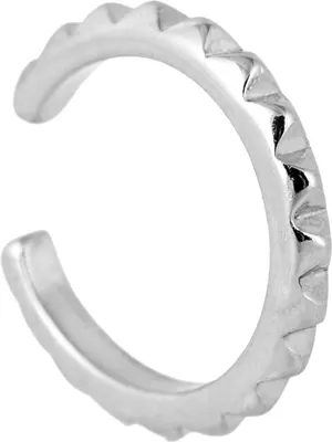 Produktbild von styleBREAKER Damen Ear Cuff Klemm Ohrring mit Zacken Muster, Ohrstecker, Ohrclip, Fake Piercing, Helix 05090020